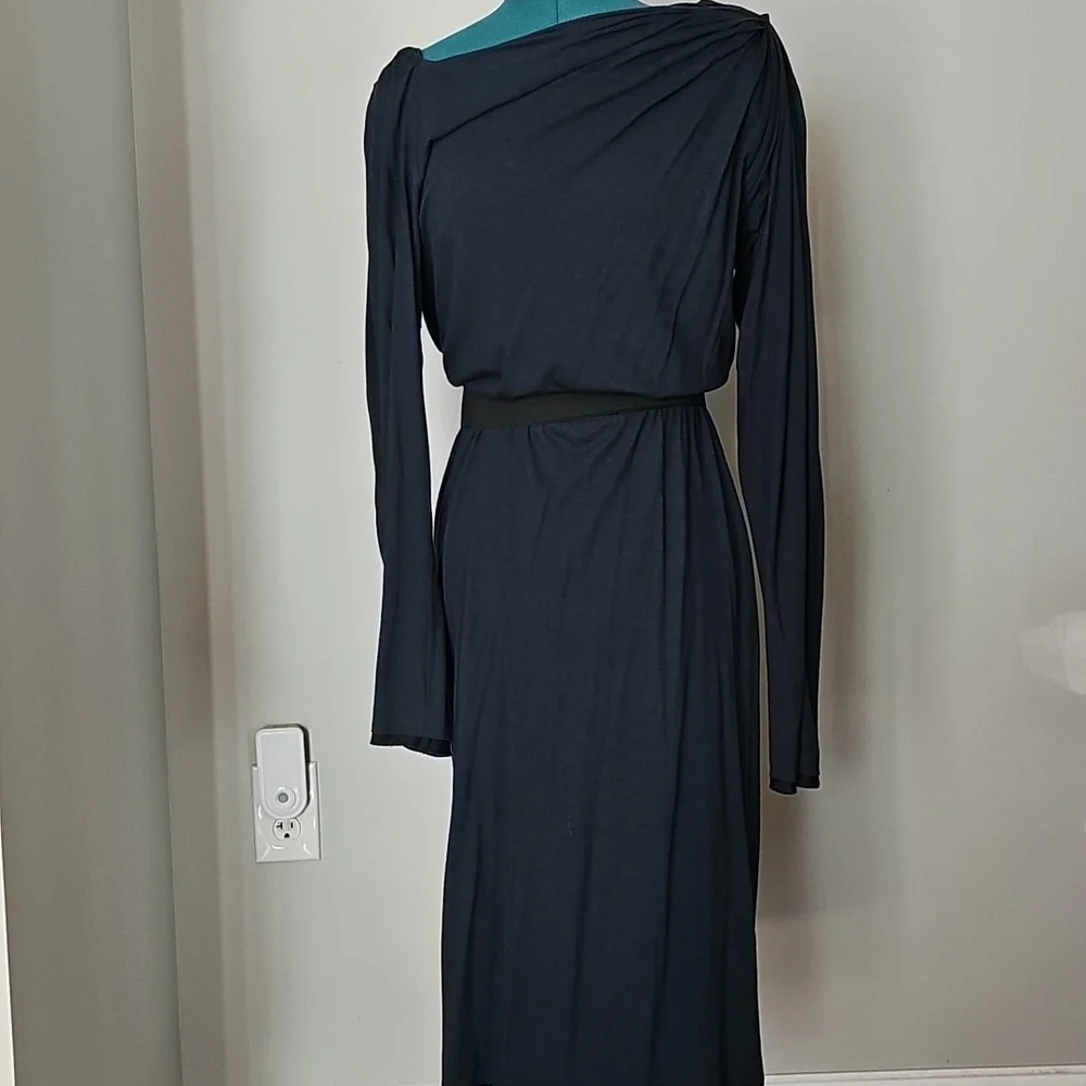 Lanvin Midnight Blue Fabric. Wool Blend. Sz Med. - Picture 2 of 10